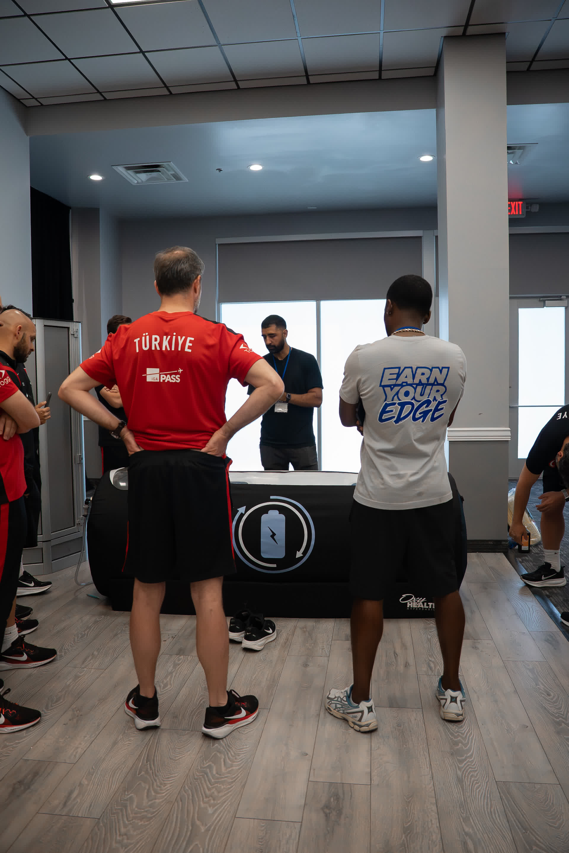 Türkiye National Team staff in the recovery room