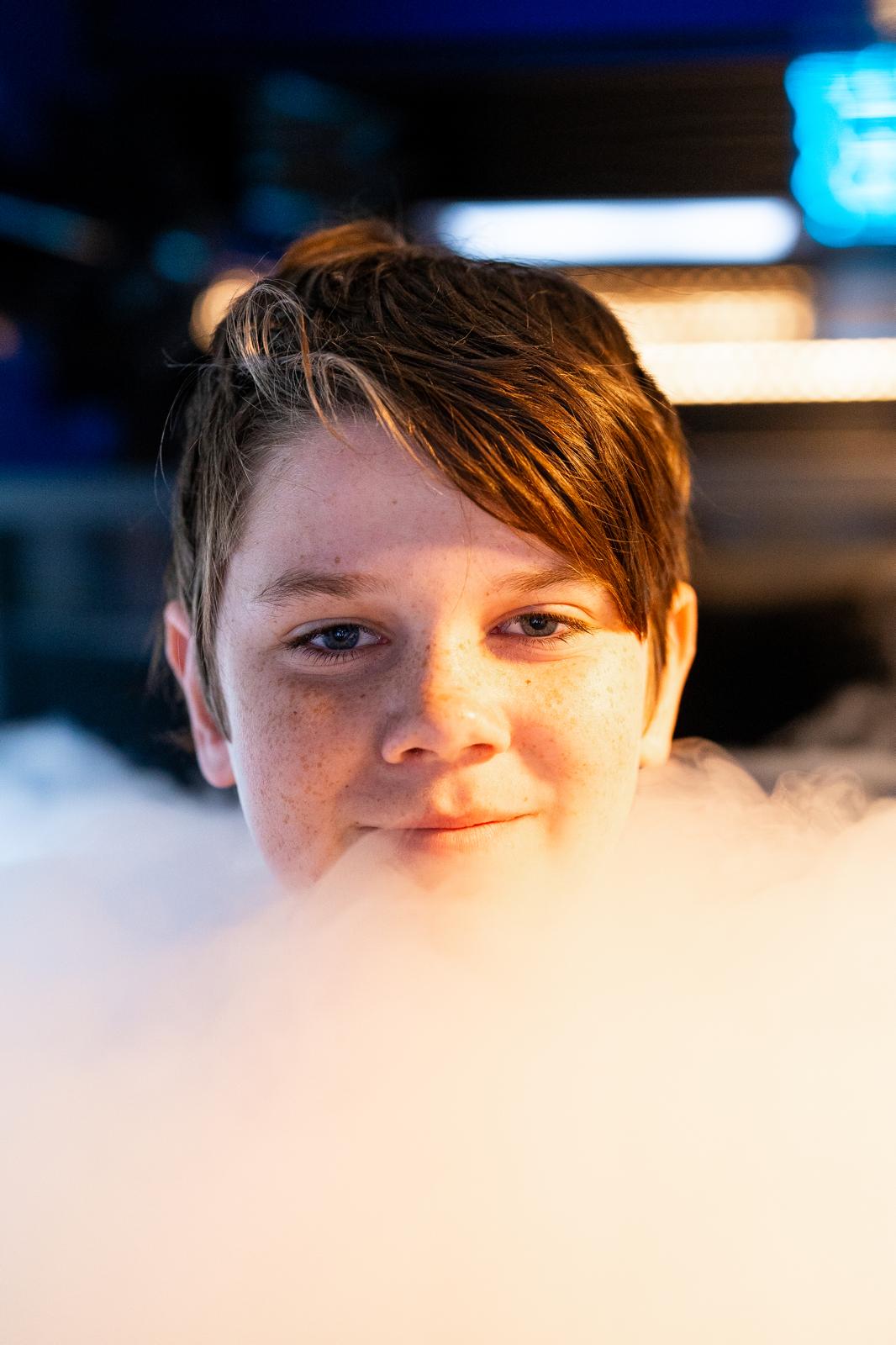Post-session portrait — vapor cooling off